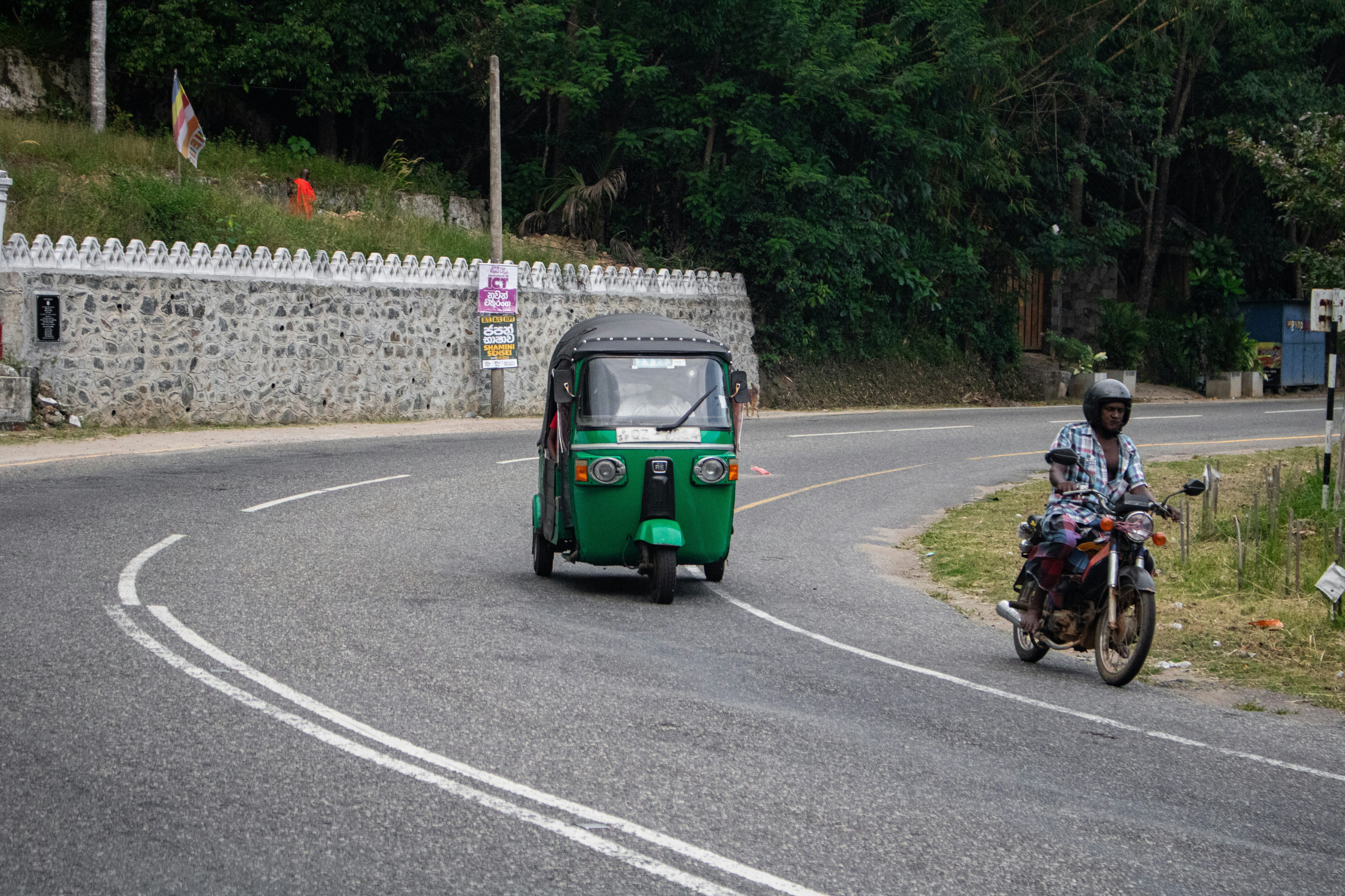 Tuk-tuk on a Colombo street