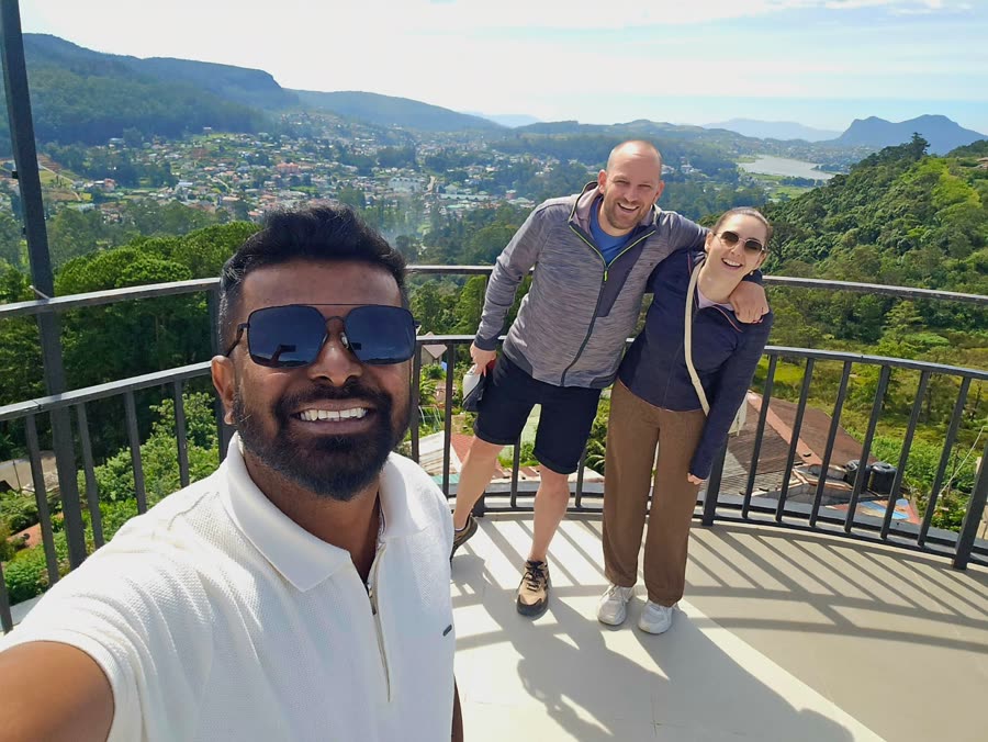 A hill-country valley viewpoint stop