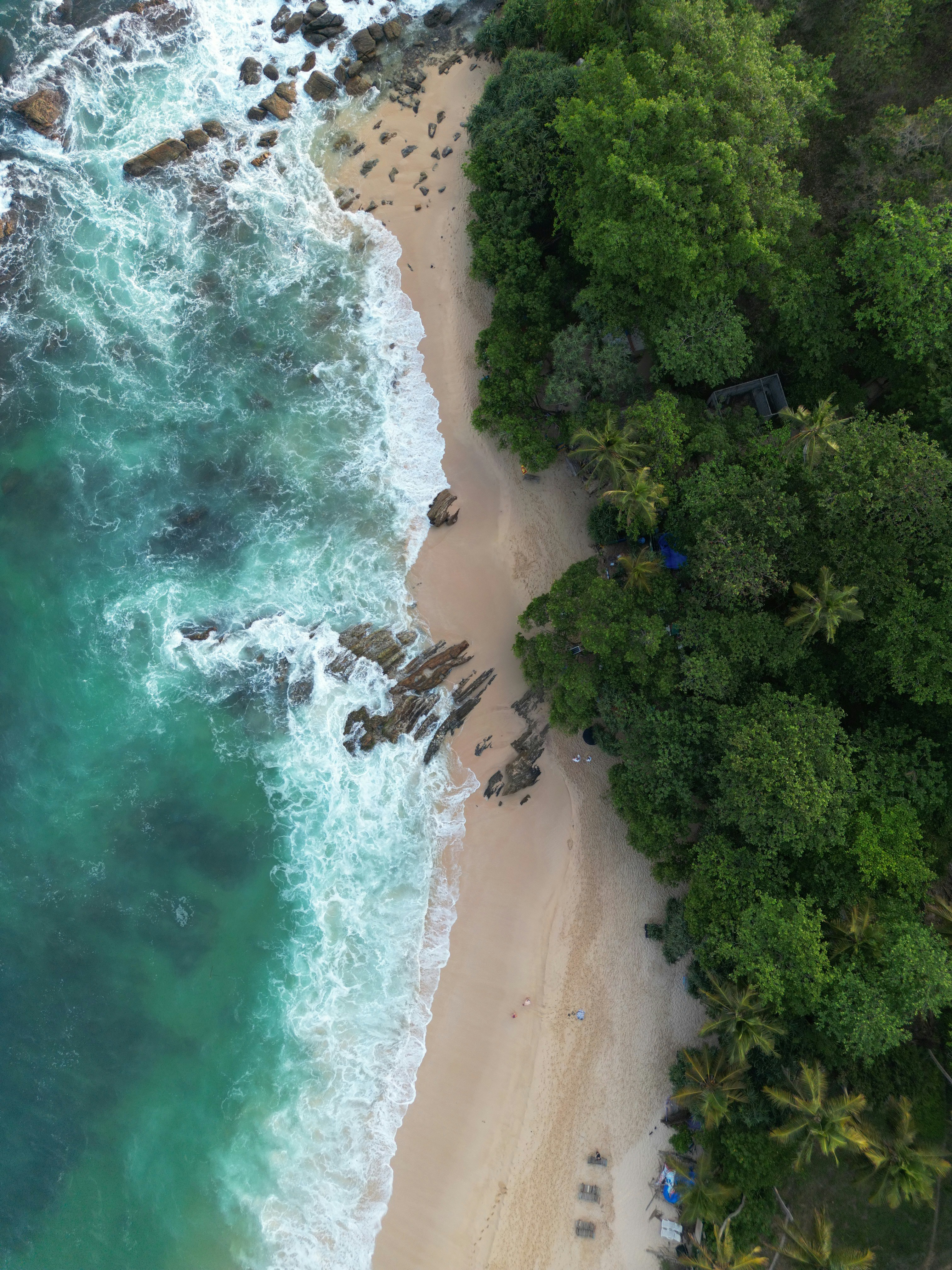 Quiet Sri Lankan beach